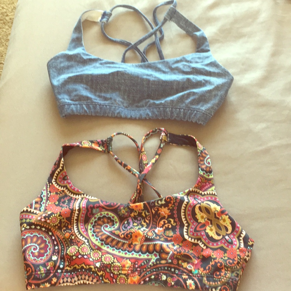 Two (2) theonzie onzie sports bra athletic s/m